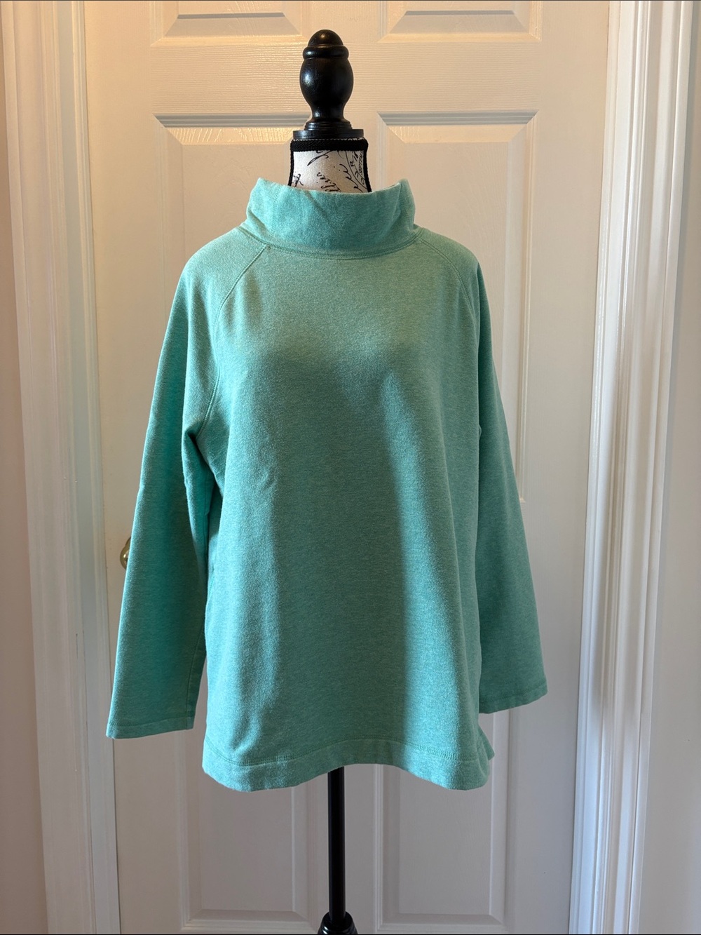 Talbots Mint Green Cowl Neck Sweatshirt